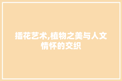 插花艺术,植物之美与人文情怀的交织