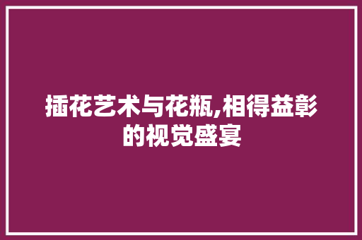 插花艺术与花瓶,相得益彰的视觉盛宴