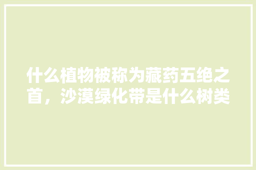 什么植物被称为藏药五绝之首，沙漠绿化带是什么树类的植物。