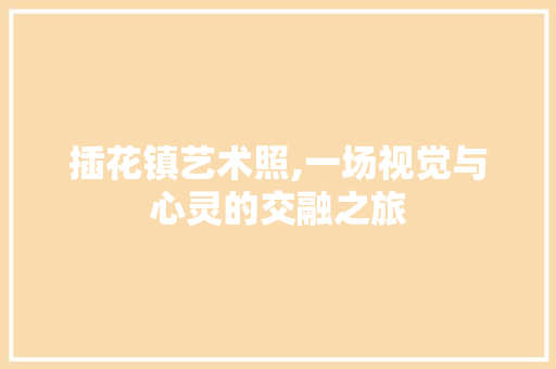 插花镇艺术照,一场视觉与心灵的交融之旅