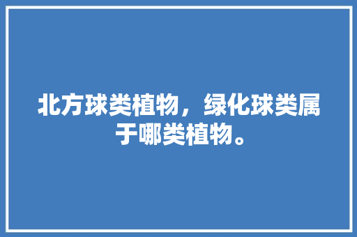 北方球类植物，绿化球类属于哪类植物。