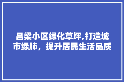 吕梁小区绿化草坪,打造城市绿肺，提升居民生活品质