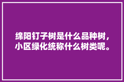 绵阳钉子树是什么品种树，小区绿化统称什么树类呢。