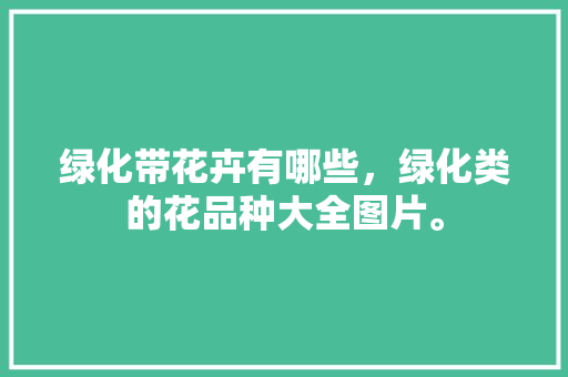 绿化带花卉有哪些，绿化类的花品种大全图片。  第1张 绿化带花卉有哪些，绿化类的花品种大全图片。 绿化类