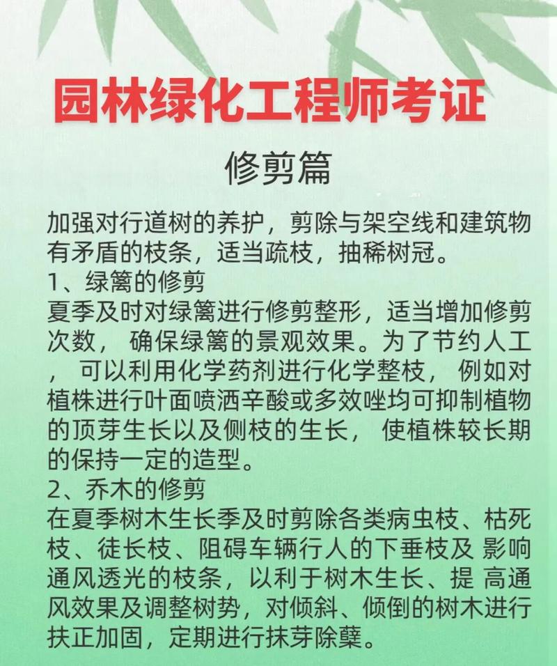 怎么考园林绿化工程师，绿化管理类联考专业课考什么。  第2张 怎么考园林绿化工程师，绿化管理类联考专业课考什么。 花木行情