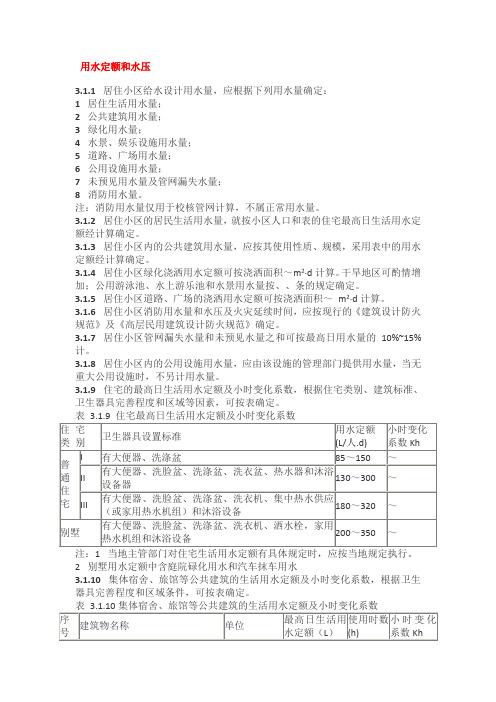 绿化用水量如何规定的，有什么公式没有，绿化用水能用4类水么吗。