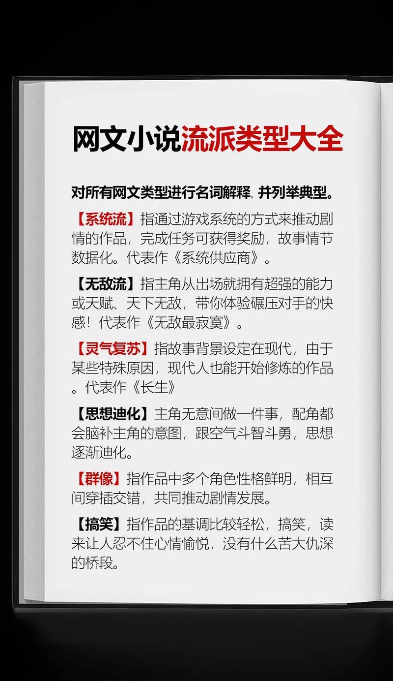 现在小说有多少流派，这些流派又是由哪本小说开启的，全球绿化类网文排行榜。