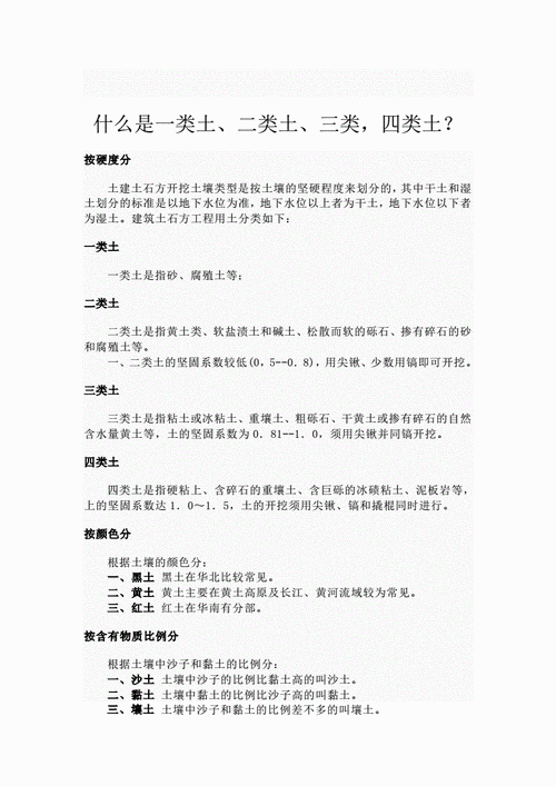 一二类土与三类土的区别，绿化二类土和三类土区别在哪。